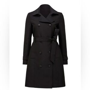 Ever New Rae Waterproof Trench Coat | Navy | Hooded | Like New